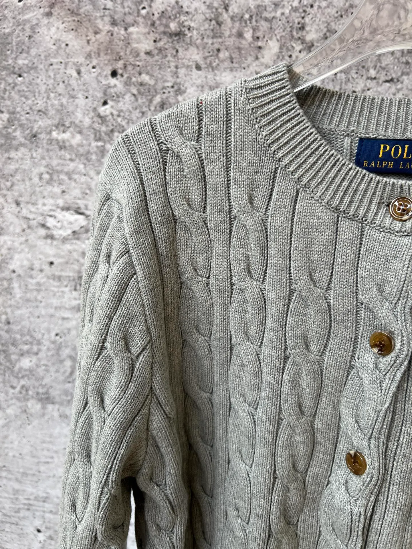 P240 Ralph Lauren autumn women's knitted rubber flower cardigan sweater, Xiaohongshu traffic password, classic rubber flower cardigan buttons, original pure cotton yarn craftsmanship, slim fit upper body, lazy old money style